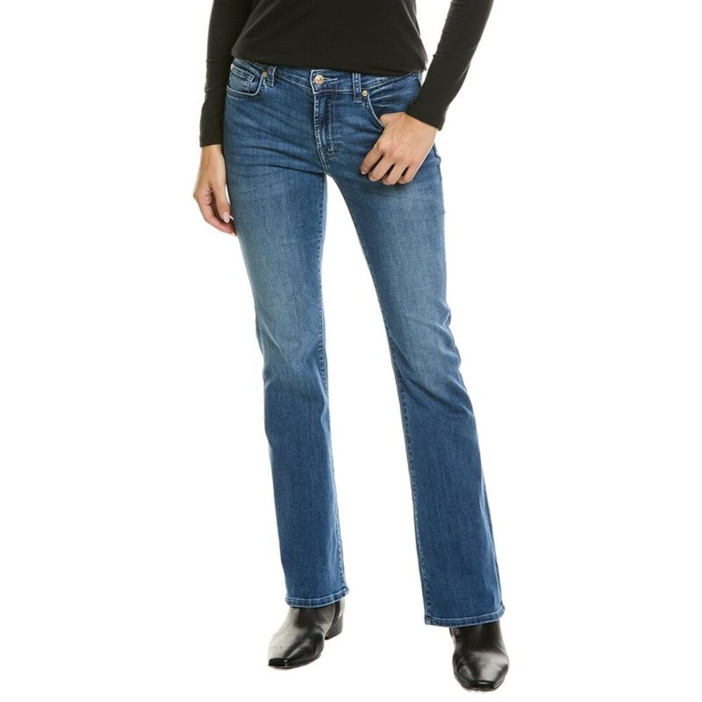 7 For All Mankind Womens  Bootcut Almost Love Jean, Blue